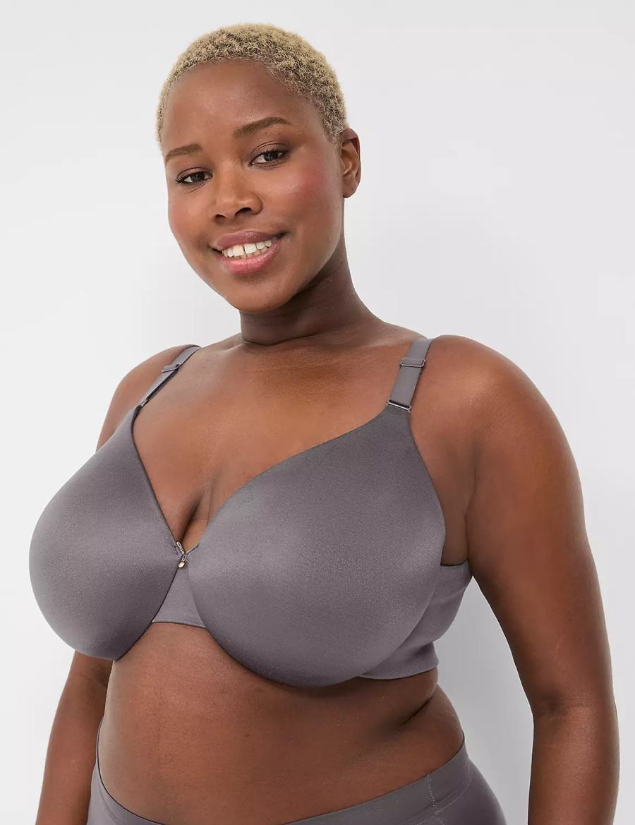 Lane Bryant Invisible Backsmoother Lightly Lined Full Coverage Bralette Donna Grigie Scuro | YVG4187ZY