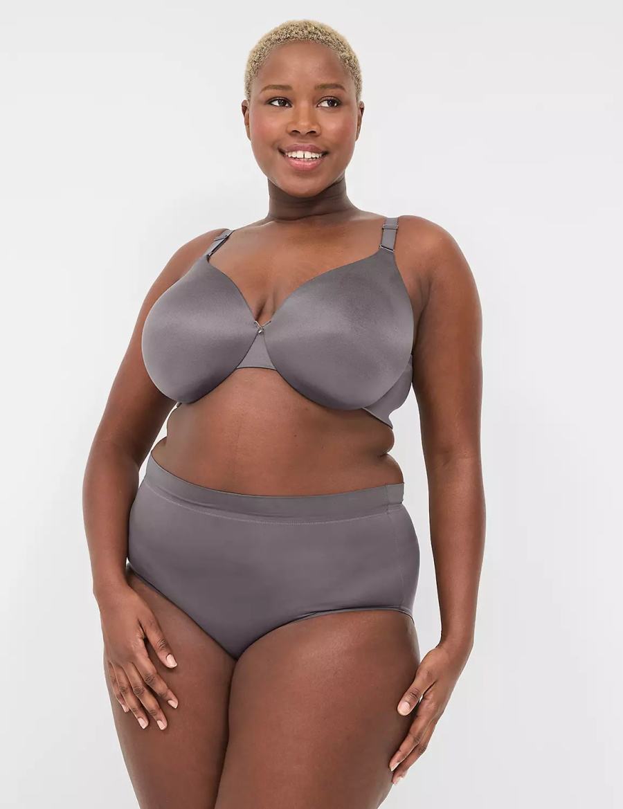 Lane Bryant Invisible Backsmoother Lightly Lined Full Coverage Bralette Donna Grigie Scuro | YVG4187ZY