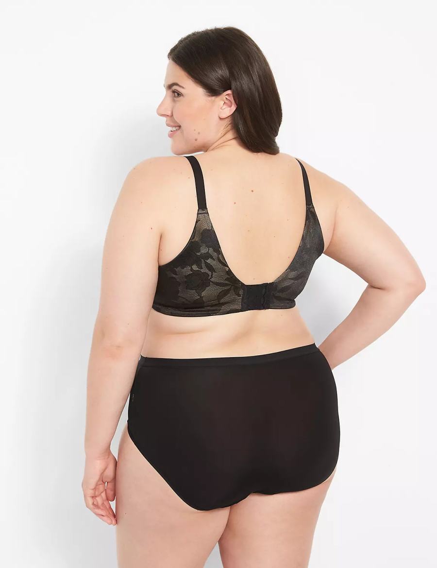 Lane Bryant Invisible Lace Backsmoother Lightly Lined Full Coverage Bralette Donna Nere | IXL17DY