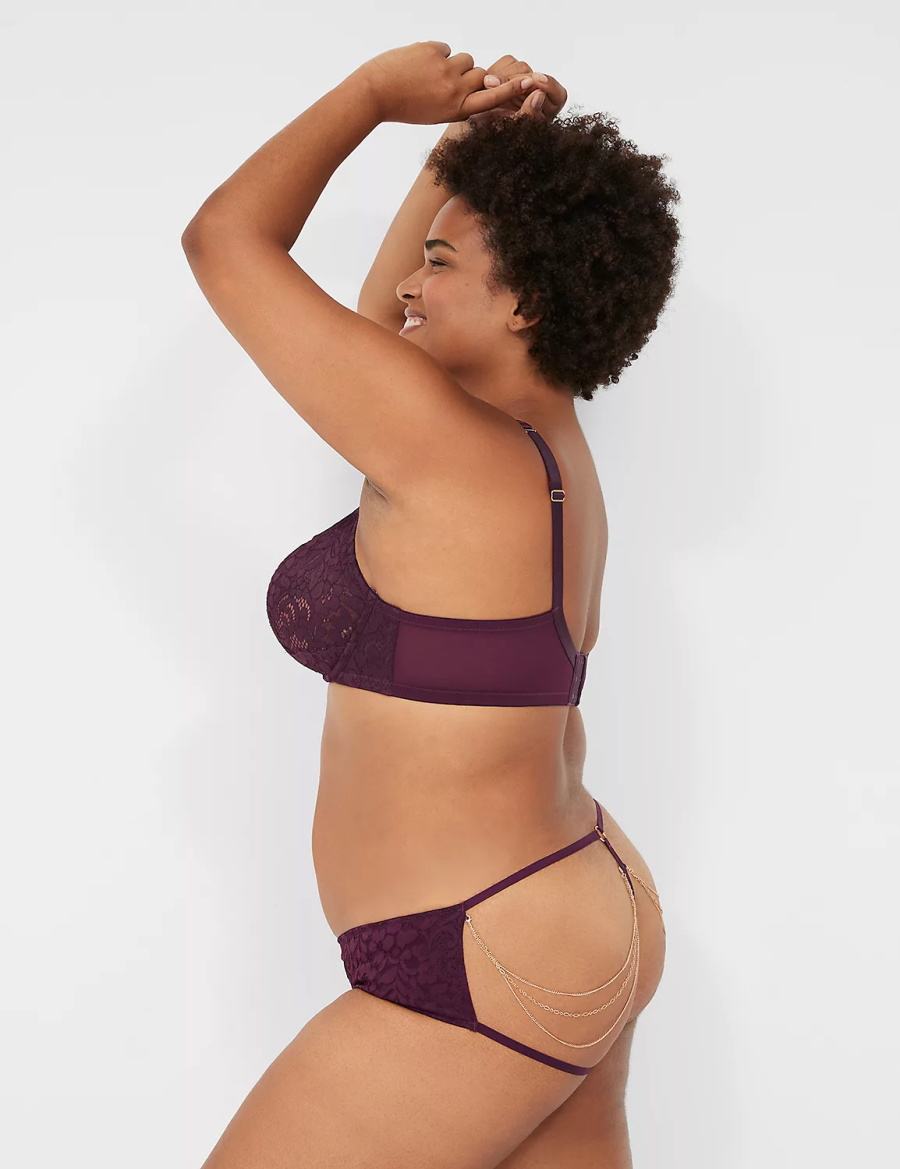 Lane Bryant Jewelry Demi Reggiseno Sfoderato Donna Bordeaux | PNN339FU