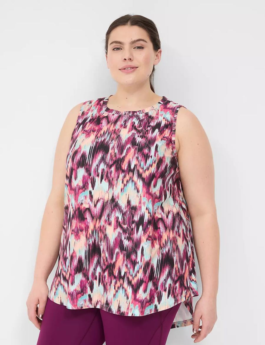 Lane Bryant LIVI Crew-Neck V-Back Recycled LIVI Soft Canotta Donna Rosse Colorate | OSG9112HX