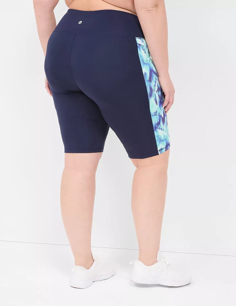 Lane Bryant LIVI High-Rise Recycled LIVI Soft Knee Pantaloncini Donna Blu Scuro | EPH8888FU