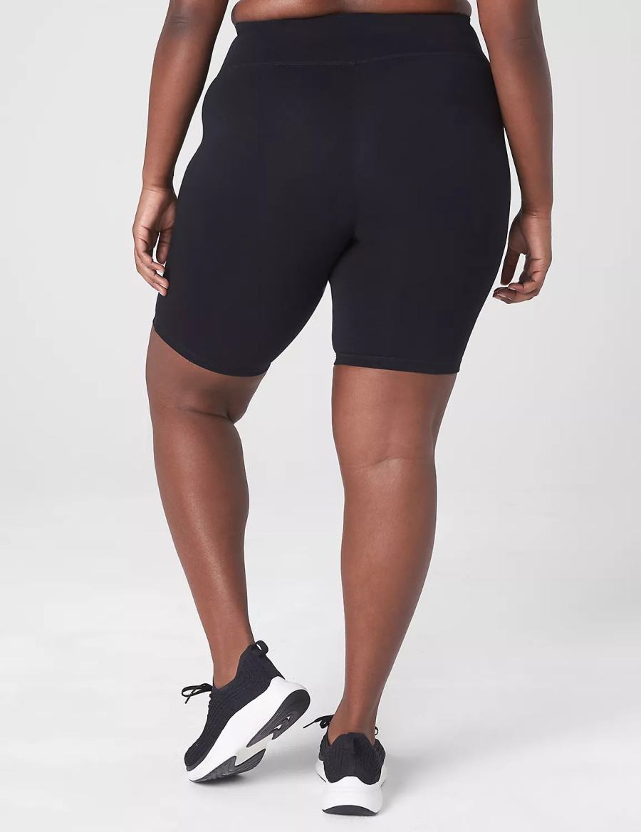 Lane Bryant LIVI High-Rise Signature Stretch Knee - 10.5” Inseam Pantaloncini Donna Nere | TRE8125RU