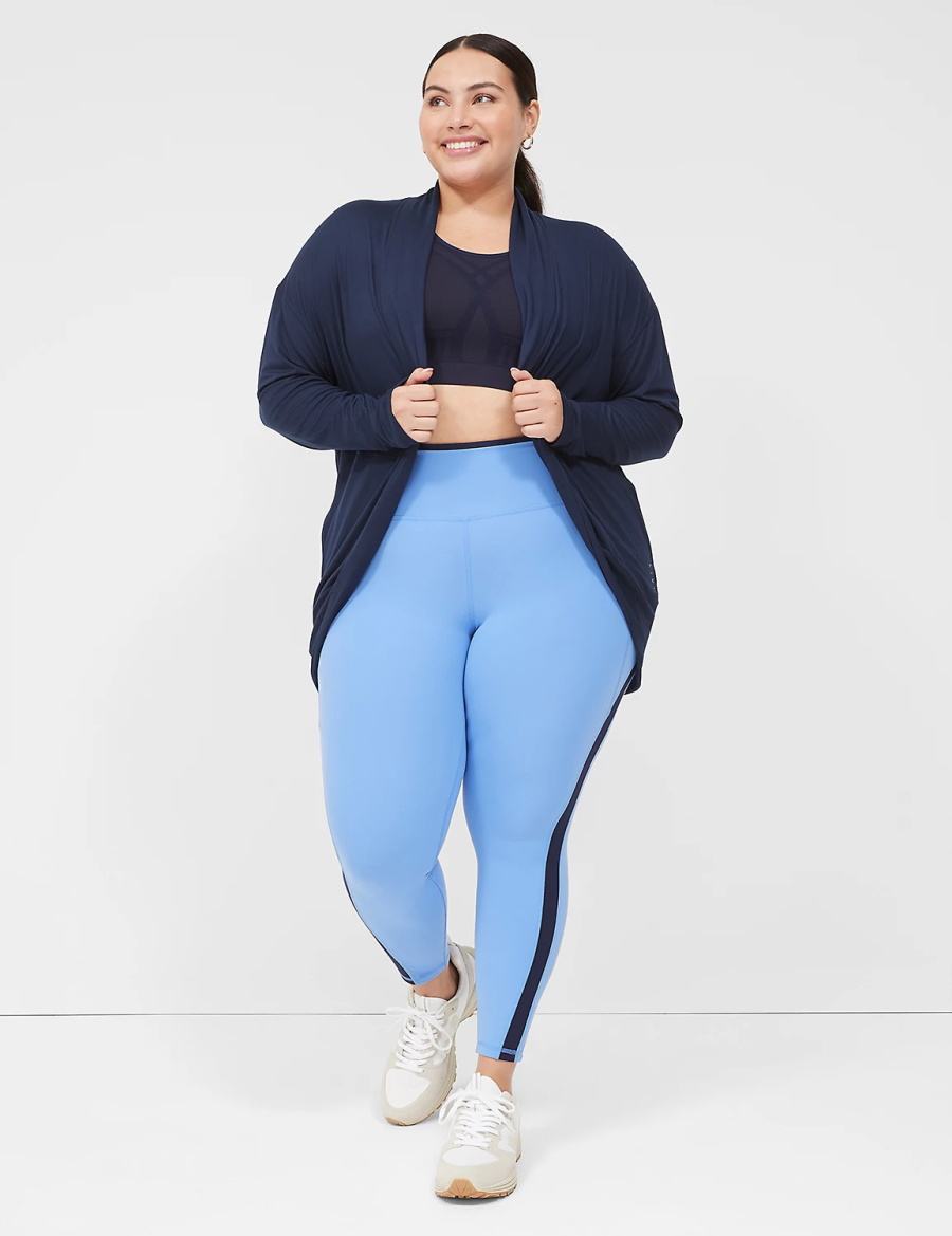 Lane Bryant LIVI Recycled LIVI Soft Cocoon Overpiece Vestaglia Donna Blu Marino | ZJM6967IQ