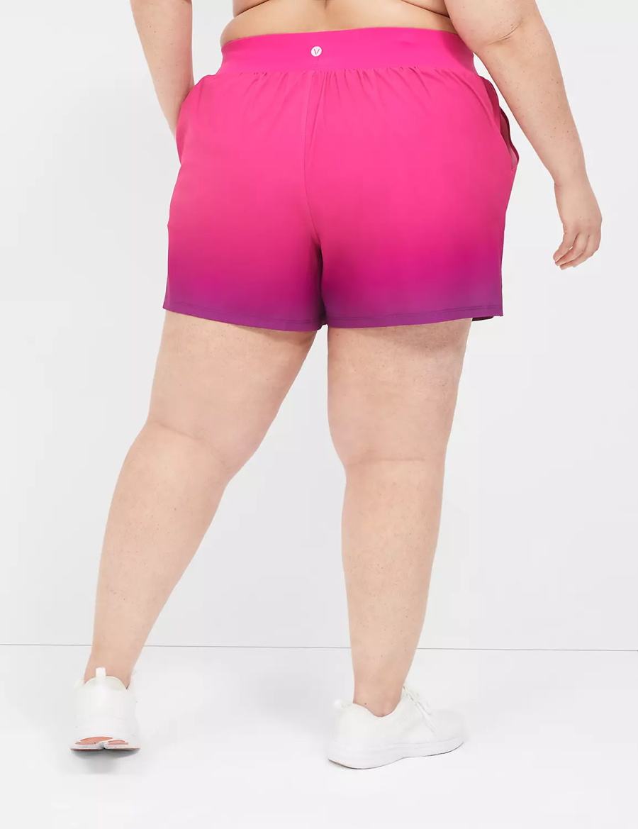 Lane Bryant LIVI Stretch Woven Pantaloncini Donna Rosa | MFQ484VS