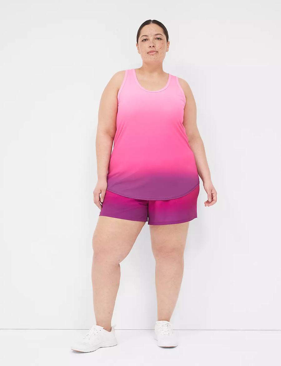 Lane Bryant LIVI Stretch Woven Pantaloncini Donna Rosa | MFQ484VS