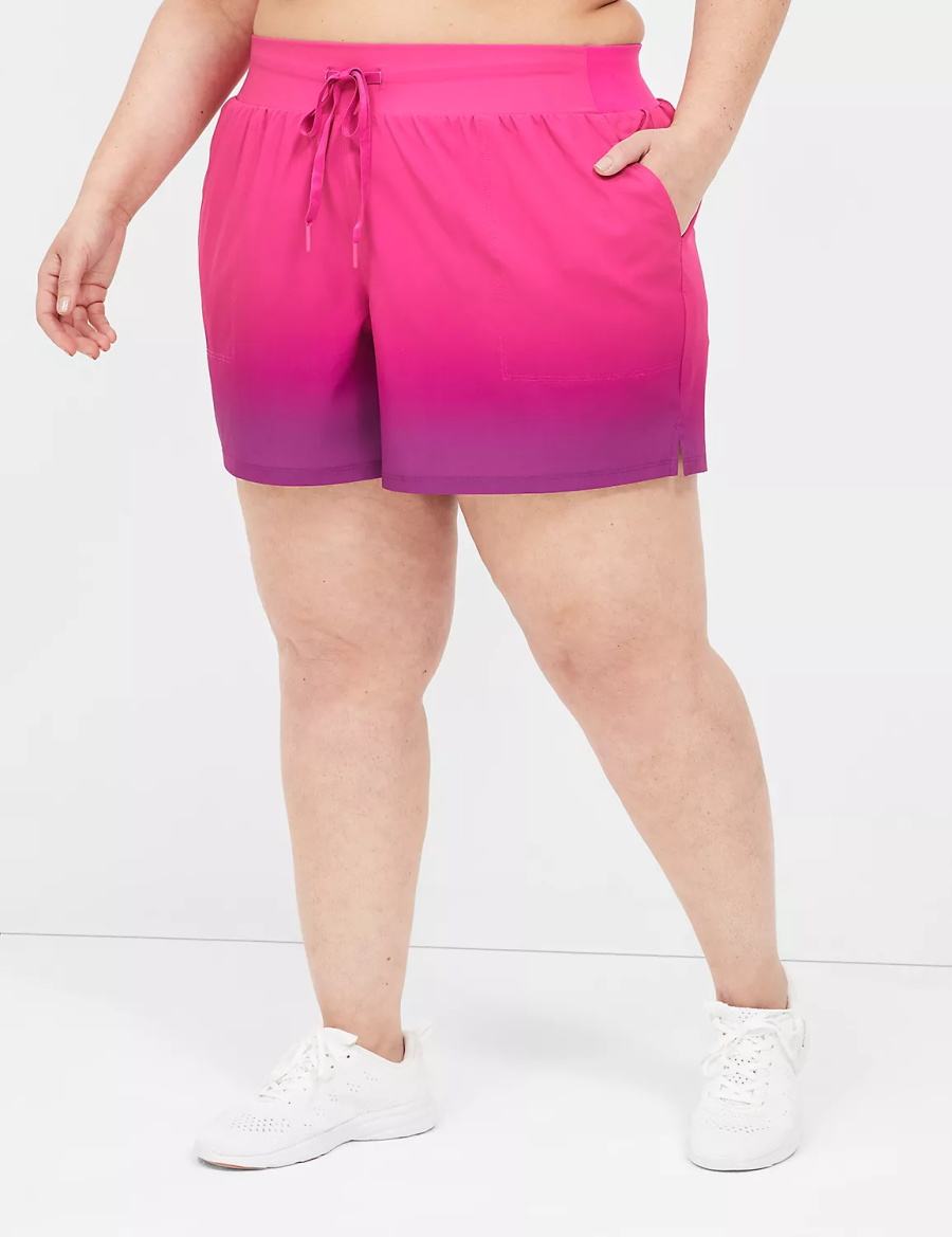 Lane Bryant LIVI Stretch Woven Pantaloncini Donna Rosa | MFQ484VS