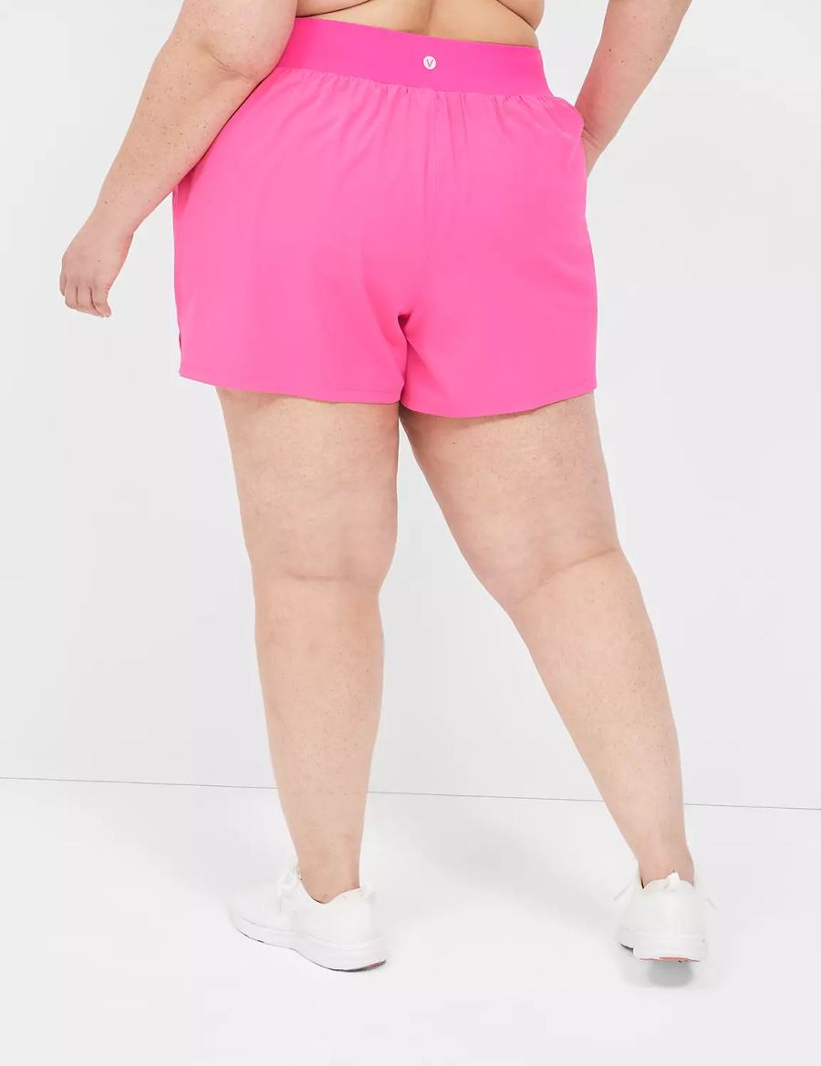 Lane Bryant LIVI Stretch Woven Pantaloncini Donna Rosa Chiaro | UMZ2381XV