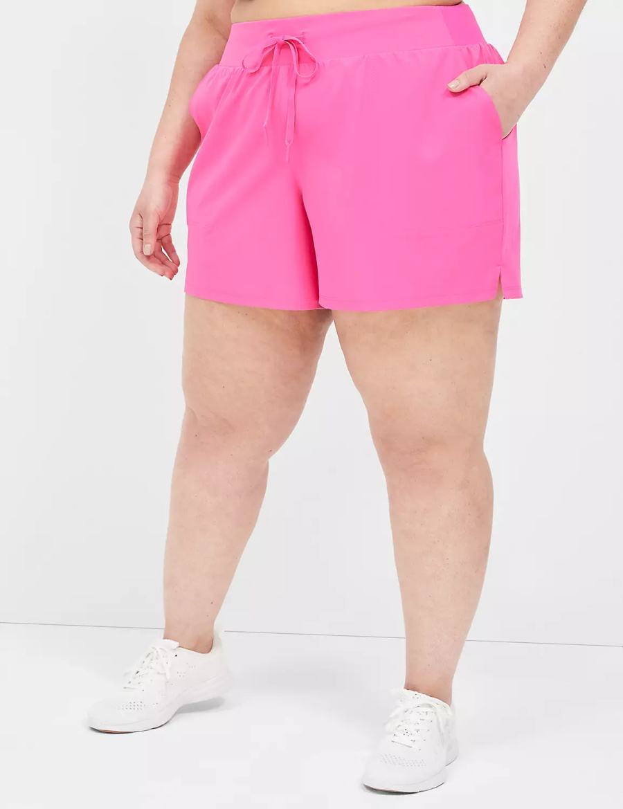 Lane Bryant LIVI Stretch Woven Pantaloncini Donna Rosa Chiaro | UMZ2381XV