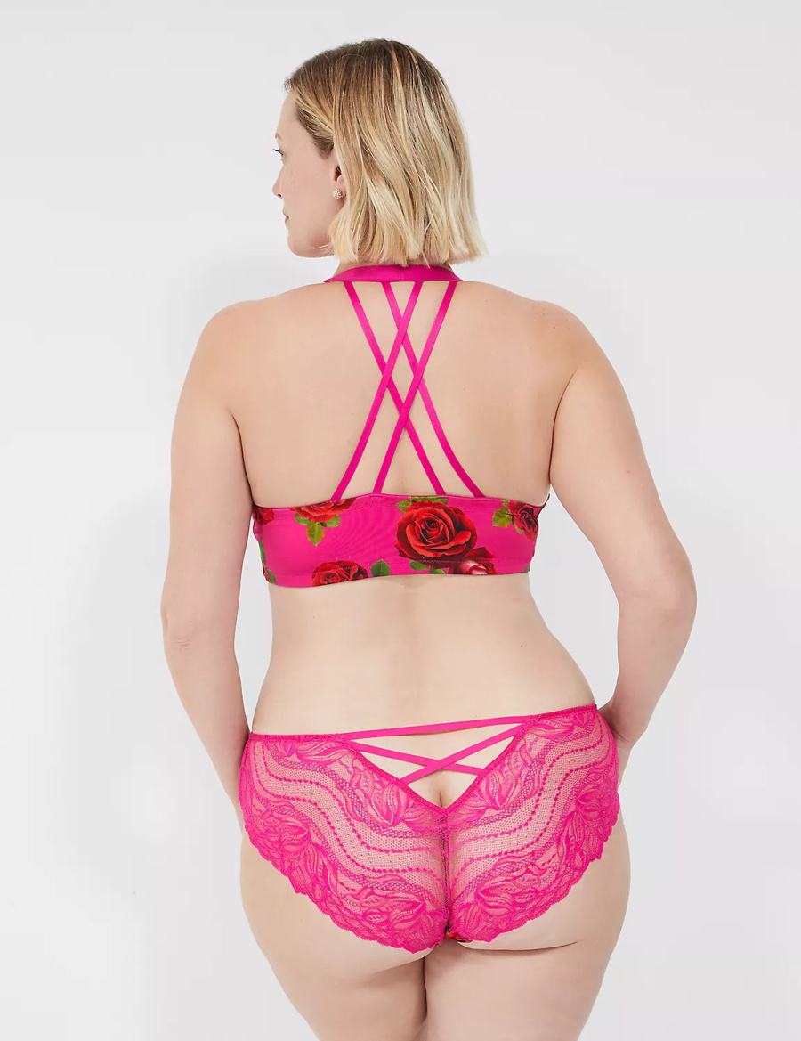 Lane Bryant Lace-Back Mutandine Sfacciate Donna Rosa Fucsia | MZB2259RT