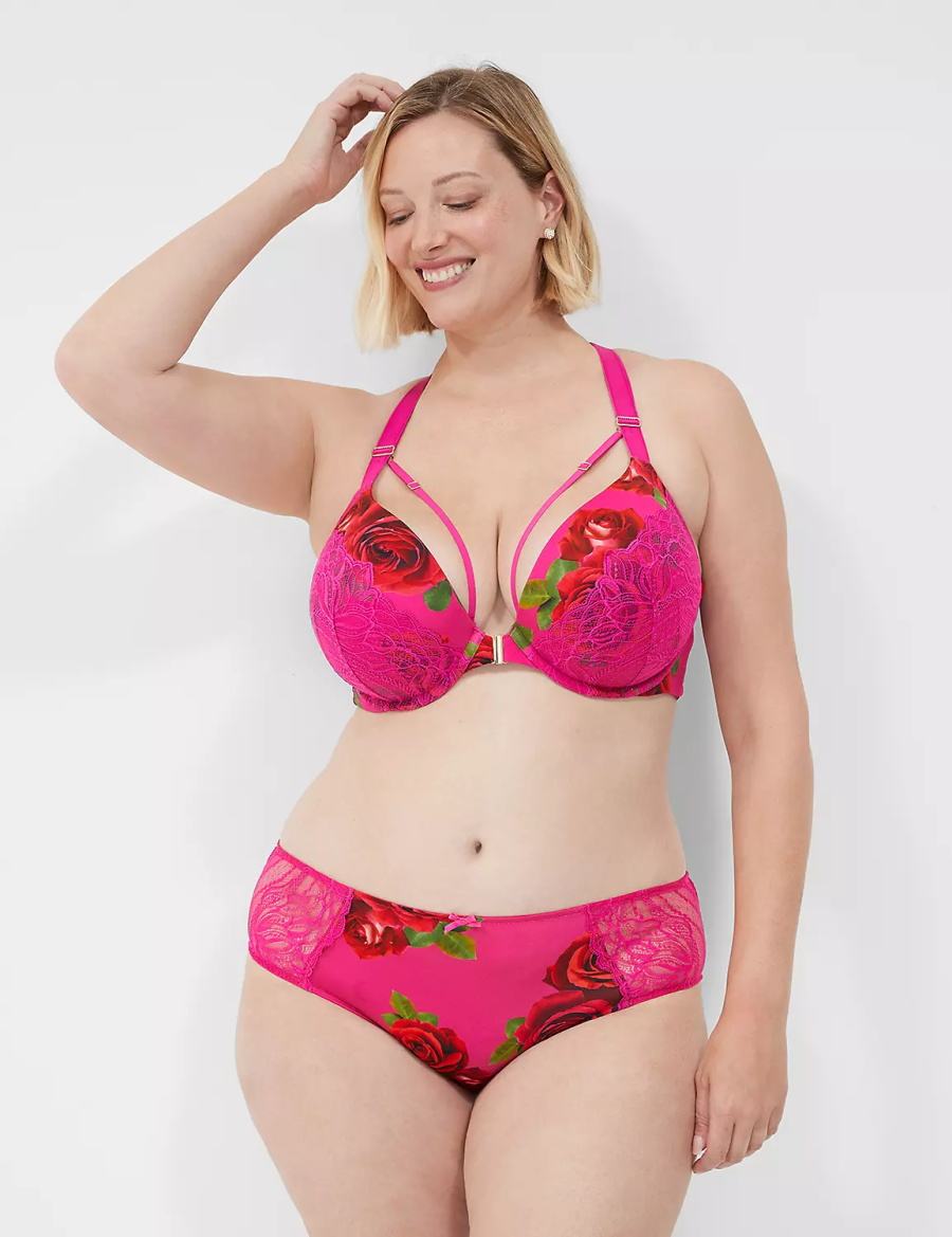 Lane Bryant Lace-Back Mutandine Sfacciate Donna Rosa Fucsia | MZB2259RT