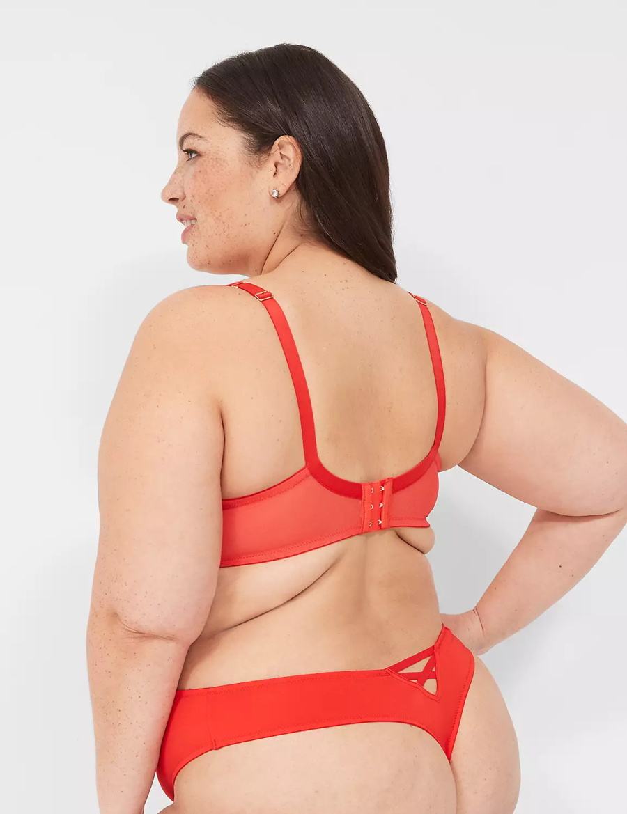 Lane Bryant Lace French Mutandine Perizoma Donna Rosse Profondo | ALY6442WY