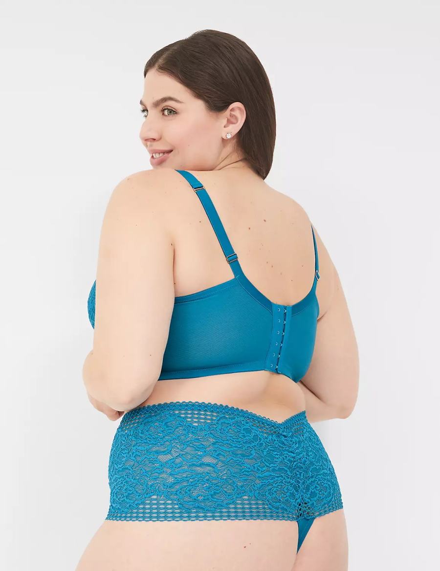 Lane Bryant Lace Mutandine Perizoma Donna Blu | TJZ978GN