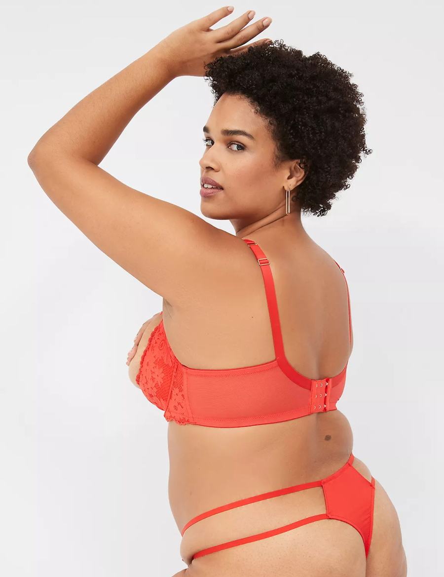 Lane Bryant Lace Quarter Cup Bralette Donna Rosse Profondo | MFX2624OY