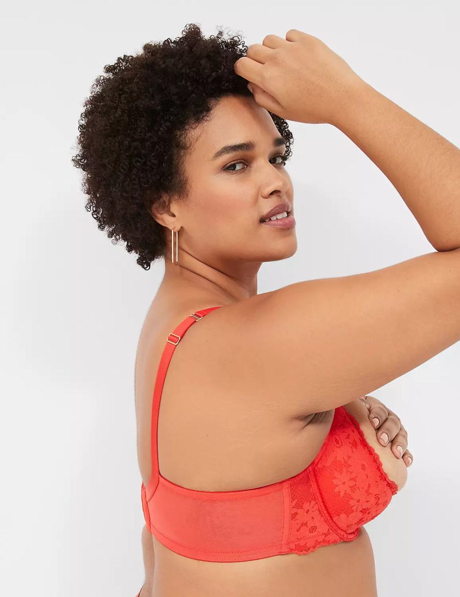 Lane Bryant Lace Quarter Cup Bralette Donna Rosse Profondo | MFX2624OY