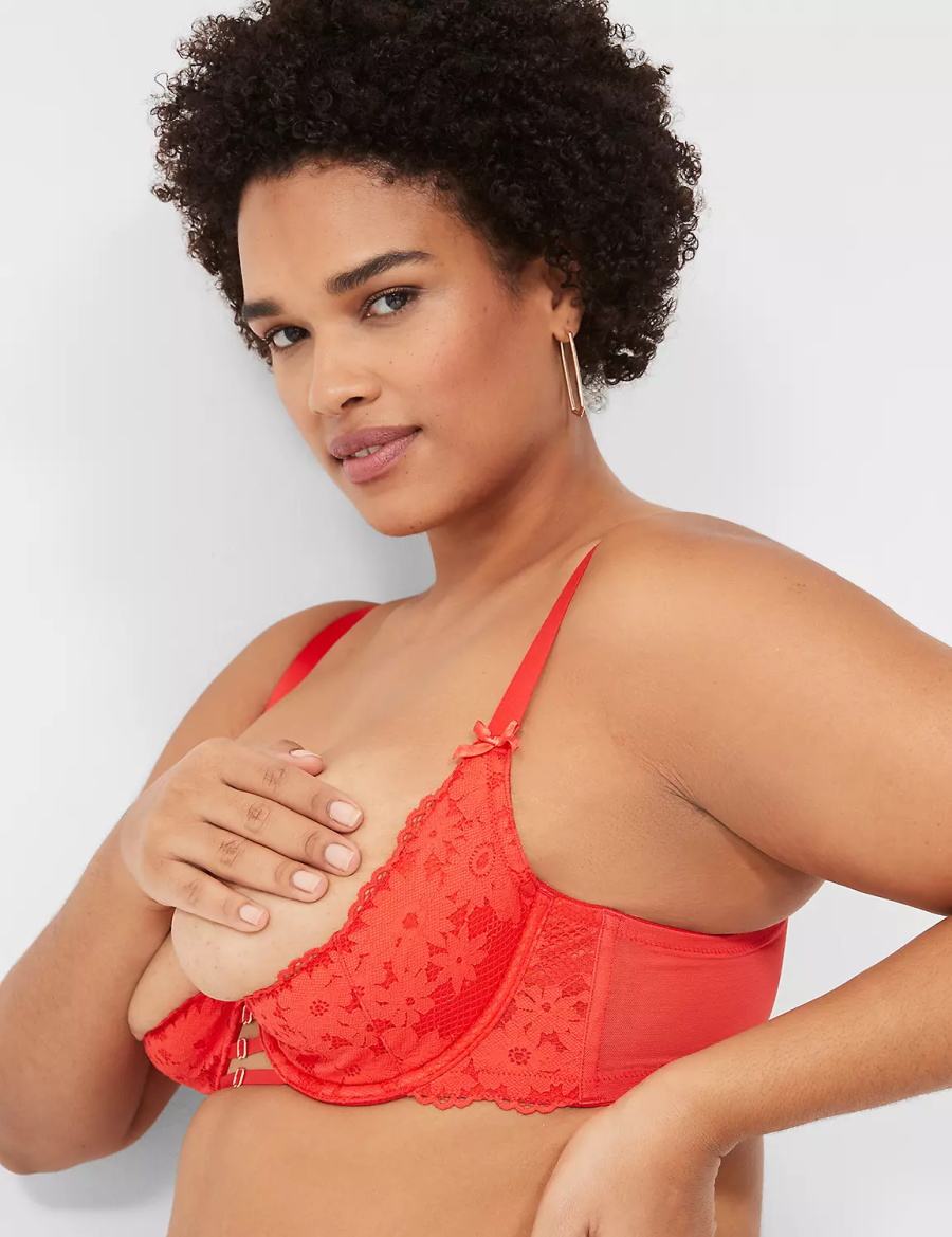 Lane Bryant Lace Quarter Cup Bralette Donna Rosse Profondo | MFX2624OY