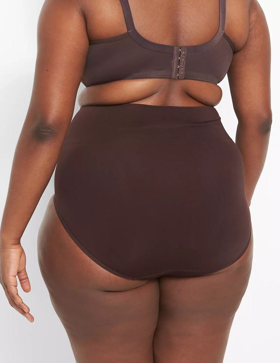 Lane Bryant Level 2 Shaping High-Waist Full Slip Donna Cioccolato Viola | QUX9951YE