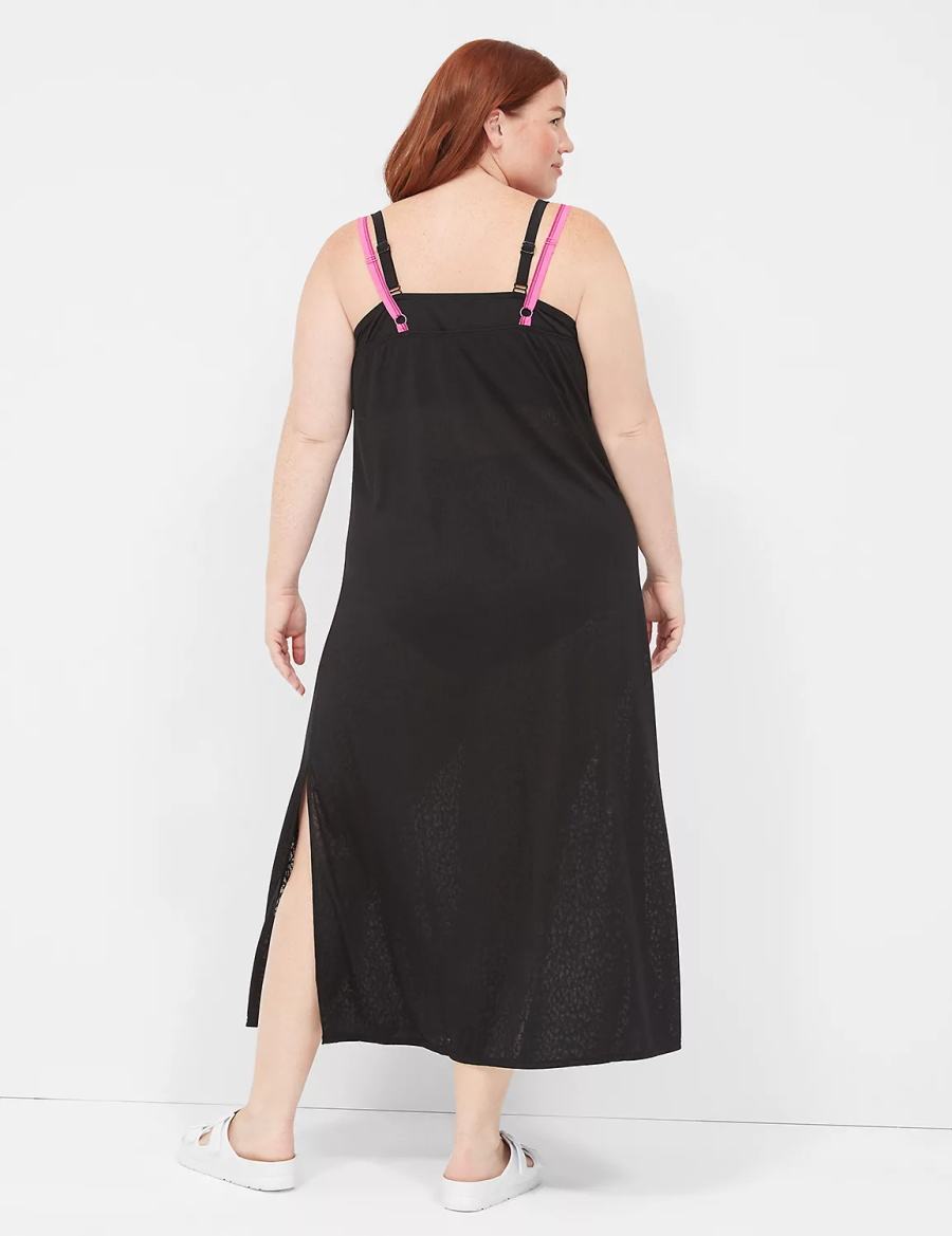 Lane Bryant Maxi Vestito Donna Nere | CUE3134KG