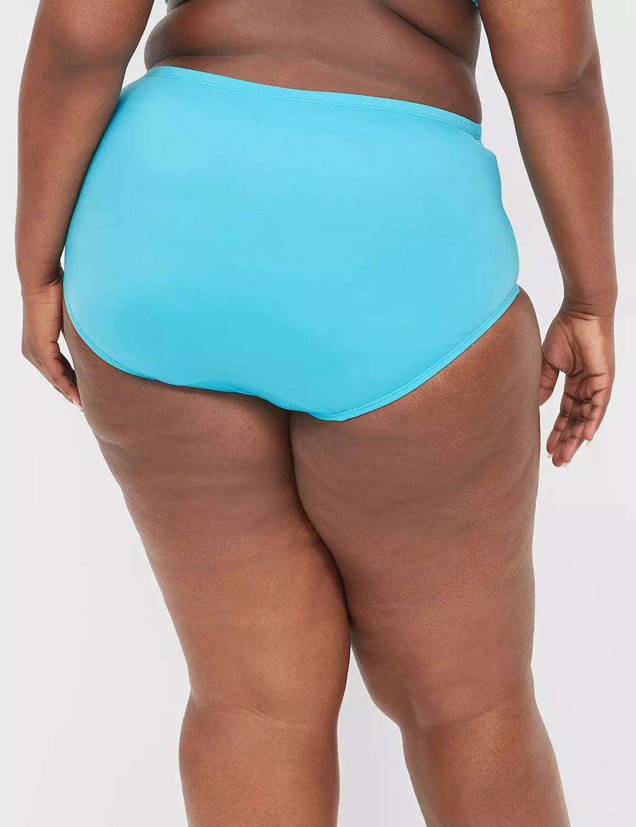 Lane Bryant Mid-Rise Swim Slip Donna Blu | BWO3215BS