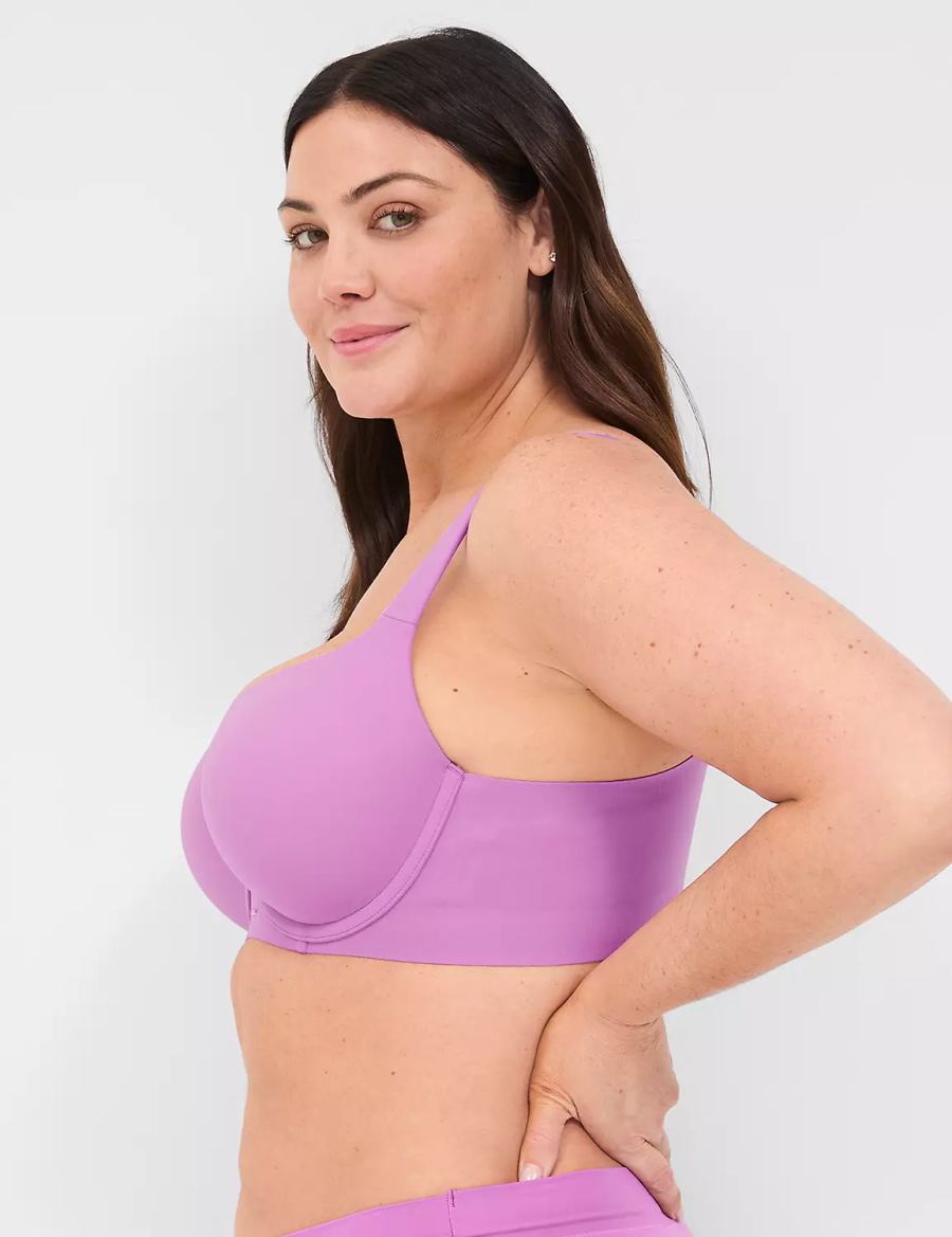 Lane Bryant Modern Luxe Lightly Lined Reggiseno A Balconcino Donna Viola | ZOH9285JN