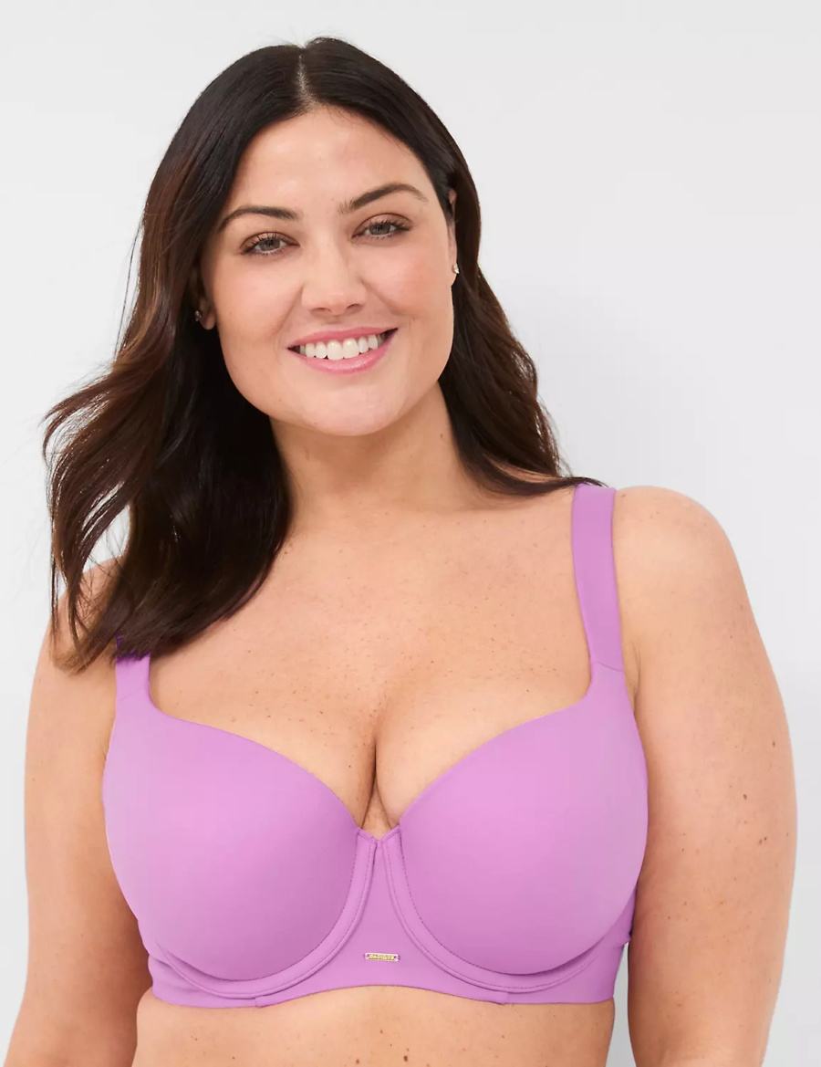 Lane Bryant Modern Luxe Lightly Lined Reggiseno A Balconcino Donna Viola | ZOH9285JN