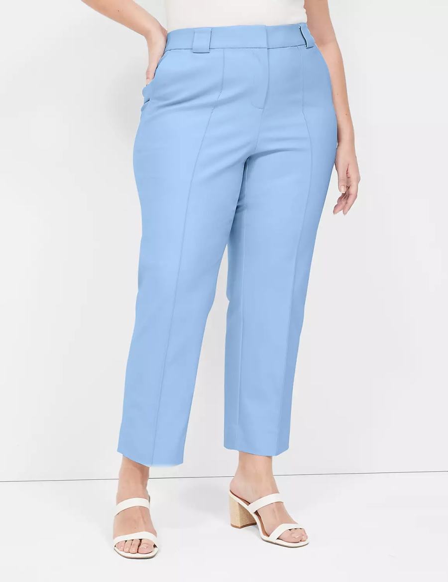 Lane Bryant Modern Straight Ankle Pantaloni Donna Blu | OZY2081JT