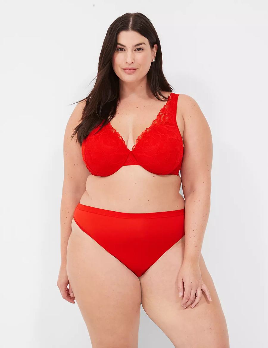 Lane Bryant No-Show French Cut Slip Donna Rosse | IHO8460IP