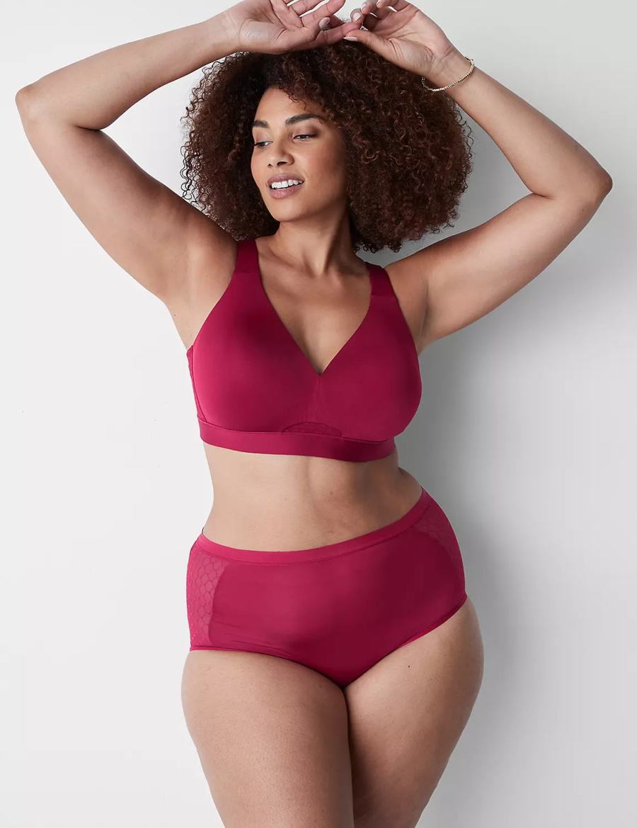 Lane Bryant No-Show Full with Lace Slip Donna Rosse | ZYB8536RS