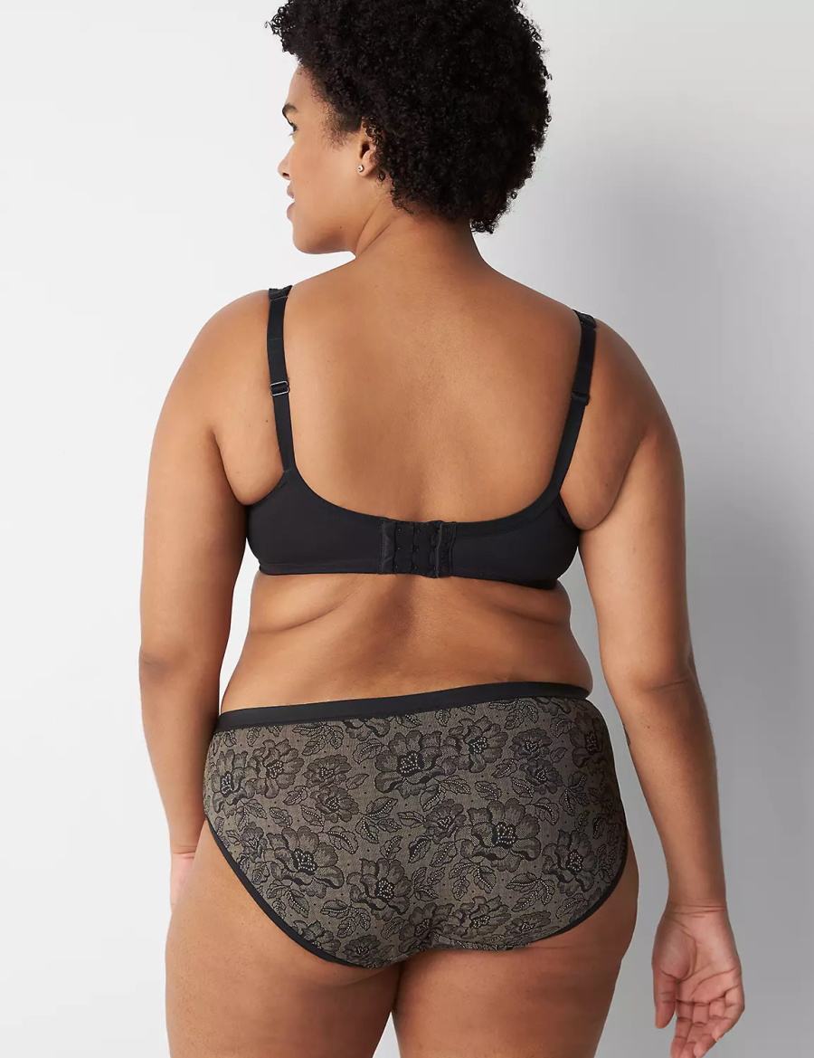 Lane Bryant No-Show Mutandine Hipster Donna Nere | VER2080XB