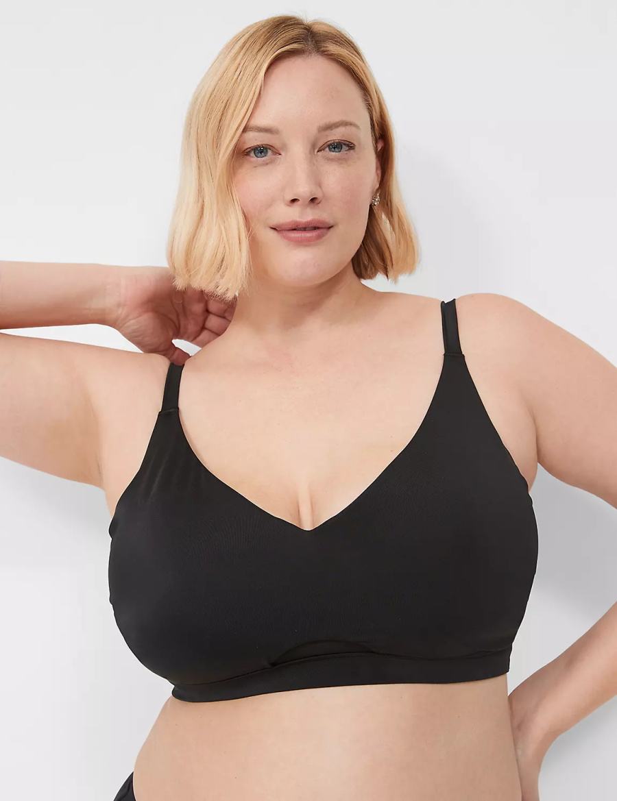 Lane Bryant No-Wire Top Bikini Donna Nere | OGE6058JN