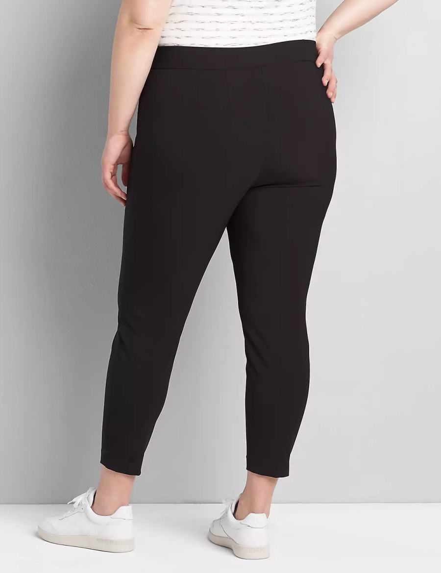 Lane Bryant On-The-Go Slim Ankle Pantaloni Donna Nere | VWS8583HR