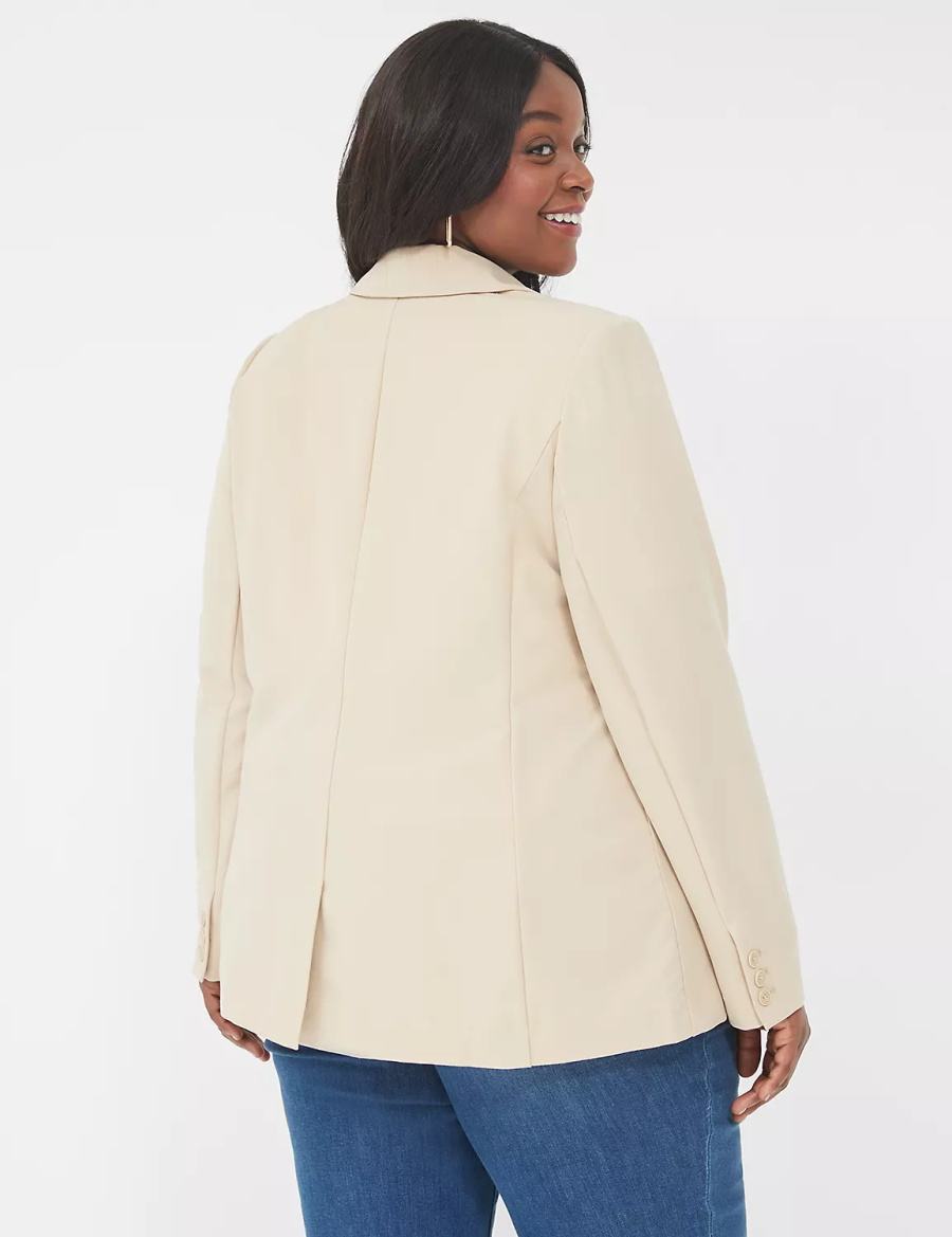 Lane Bryant Perfect Drape Blazer Donna Khaki | BEX1861AM