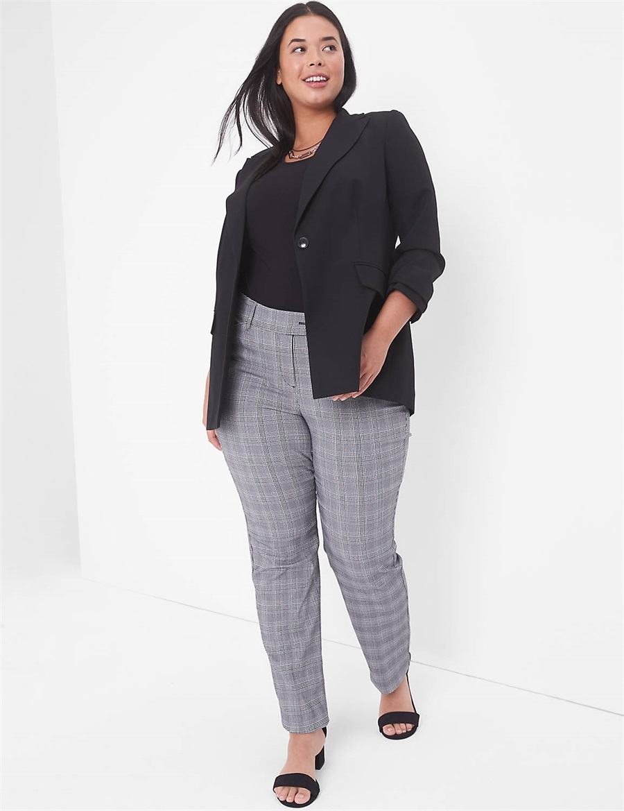 Lane Bryant Perfect Drape Blazer Donna Nere | VFQ1253HI