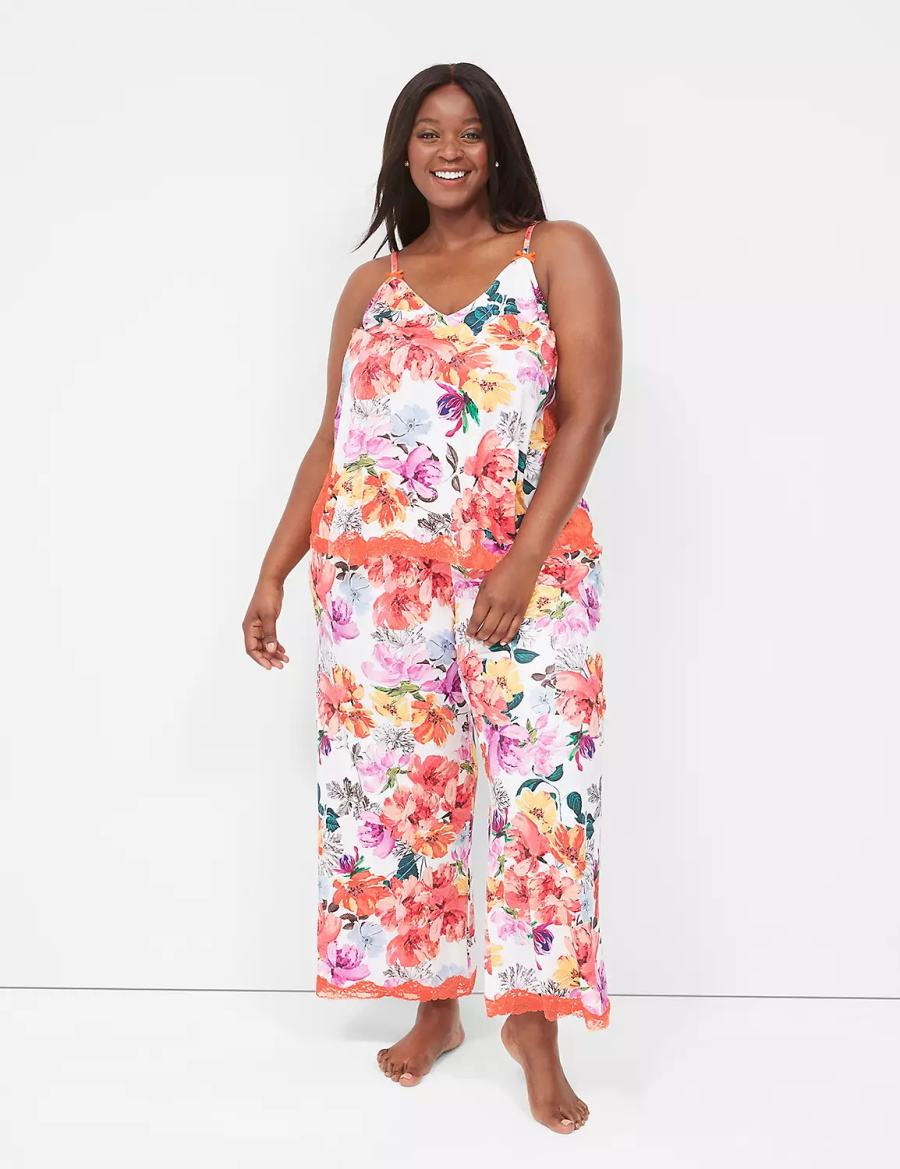 Lane Bryant Printed Cami & Pant PJ Set Pigiama Donna Arancioni Colorate | QJG4824HZ