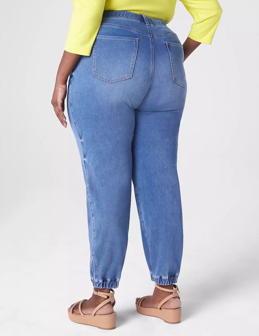 Lane Bryant Pull-On Boyfriend Jogger Jeans Donna Blu | RKD6831GB