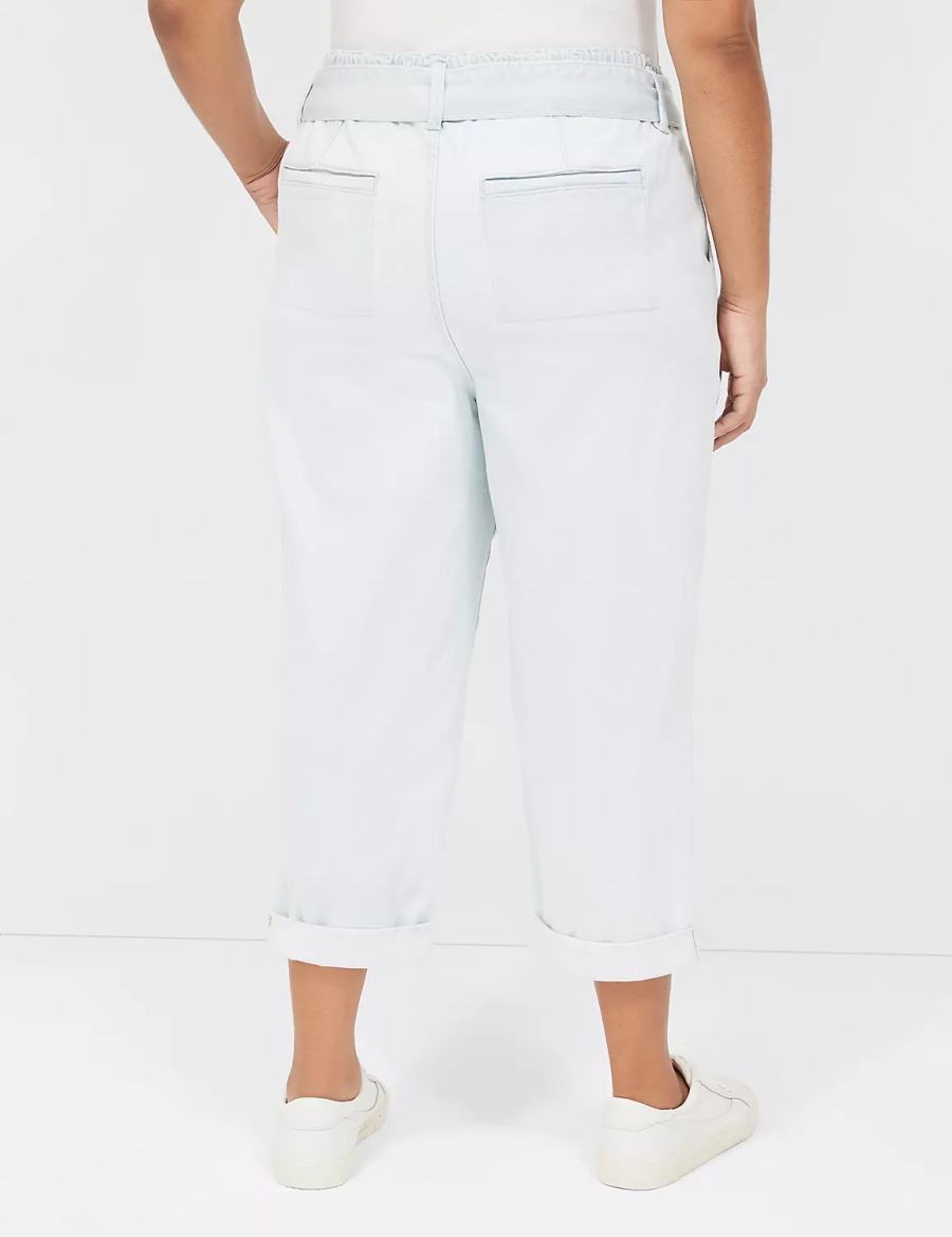 Lane Bryant Pull-On Fit Boyfriend Jeans Donna Blu Chiaro | ZZO6892DY