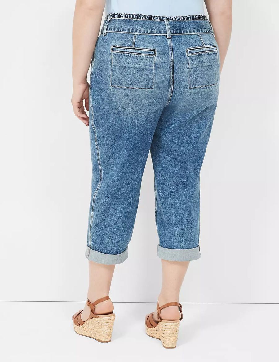 Lane Bryant Pull-On Fit Boyfriend Jeans Donna Blu | AXZ5653HF