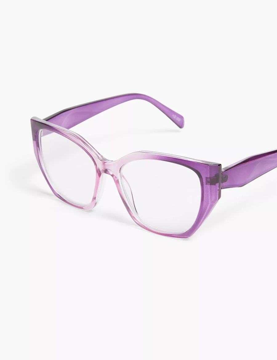 Lane Bryant Purple Ombré Cateye Reading Occhiali Donna Viola | RUL7982GA