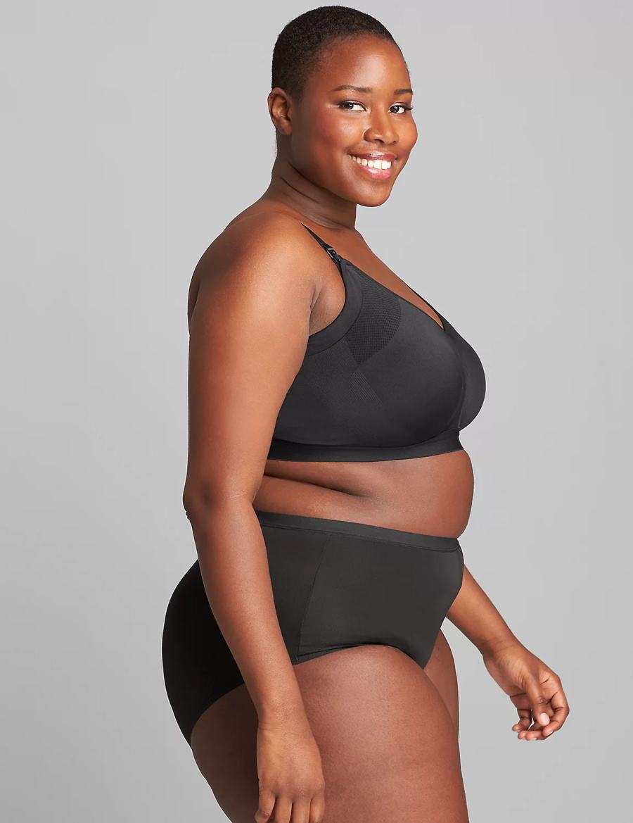 Lane Bryant Seamless Lightly Lined Nursing Bralette Donna Nere | GPX7759AR