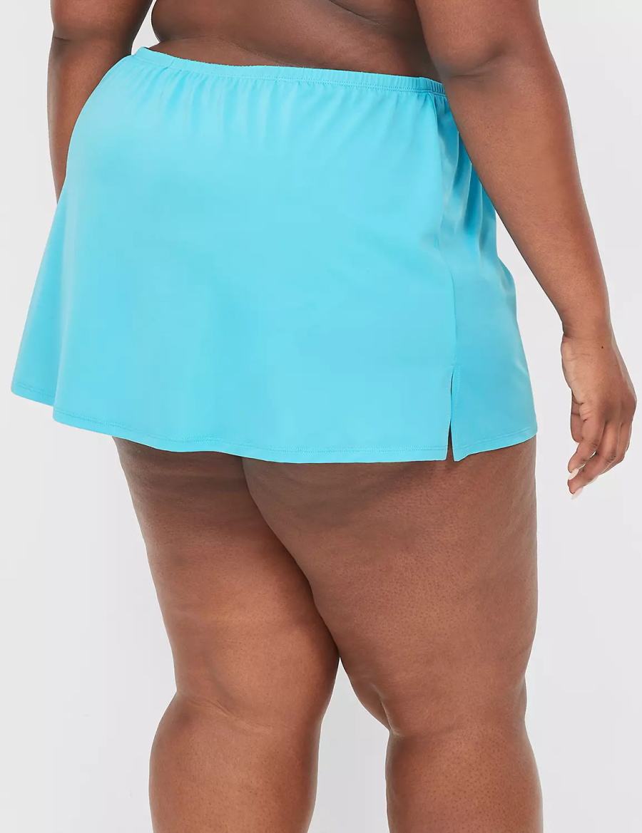 Lane Bryant Side Slit Swim Gonne Donna Blu | GZZ893FG