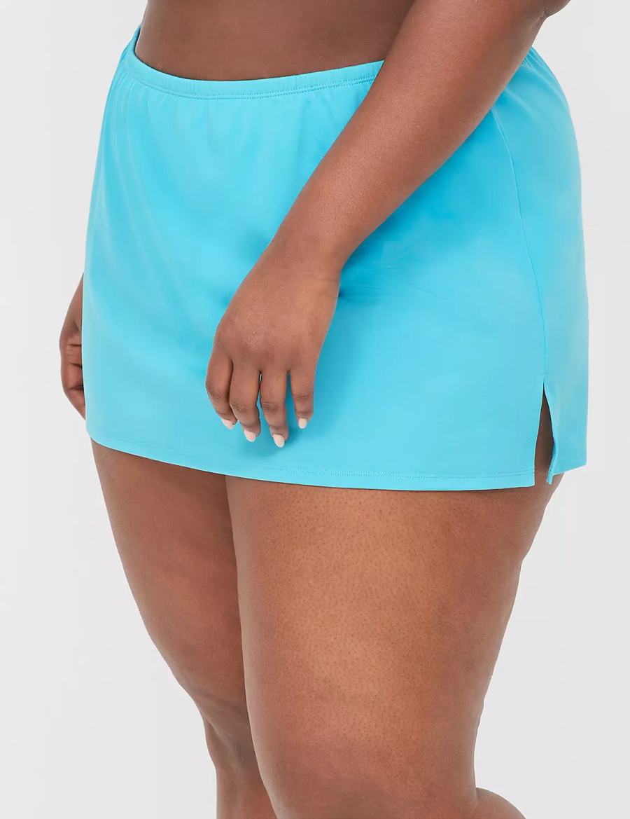 Lane Bryant Side Slit Swim Gonne Donna Blu | GZZ893FG