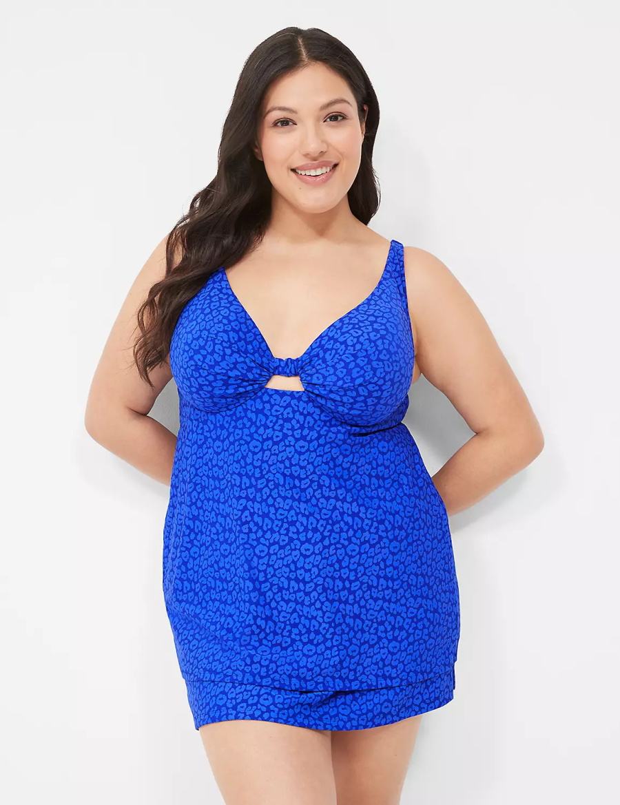 Lane Bryant Side Slit Swim Gonne Donna Blu | CIU2011OW