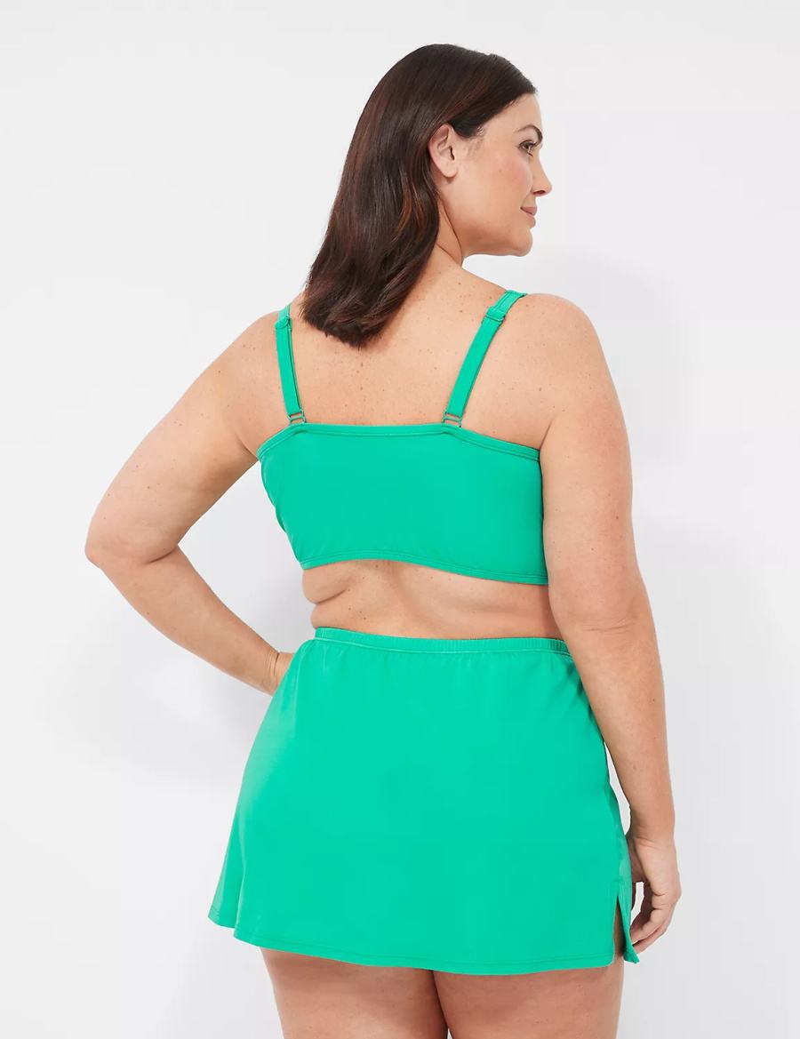 Lane Bryant Side Slit Swim Gonne Donna Verde Acqua | LED855HP