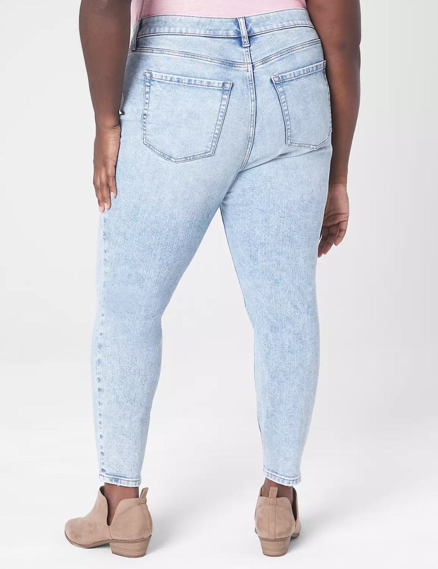 Lane Bryant Signature Fit Skinny Jeans Donna Blu Chiaro | MHC8476BF