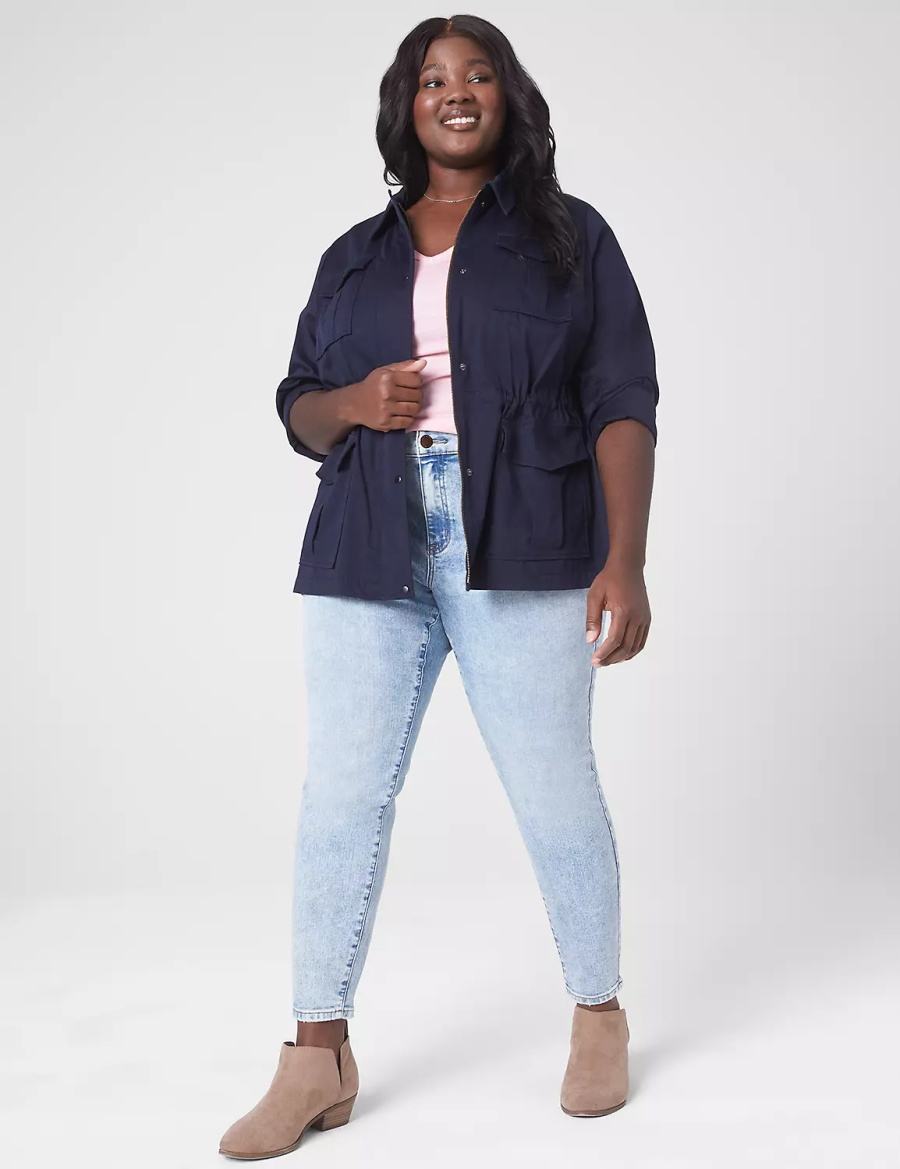 Lane Bryant Signature Fit Skinny Jeans Donna Blu Chiaro | MHC8476BF