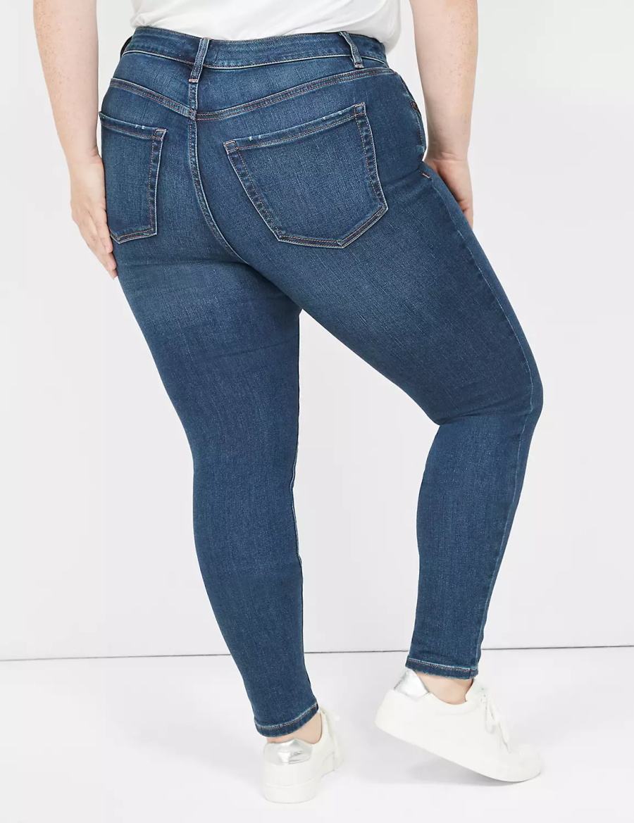 Lane Bryant Signature Fit Skinny Jeans Donna Blu | UKT8377SS