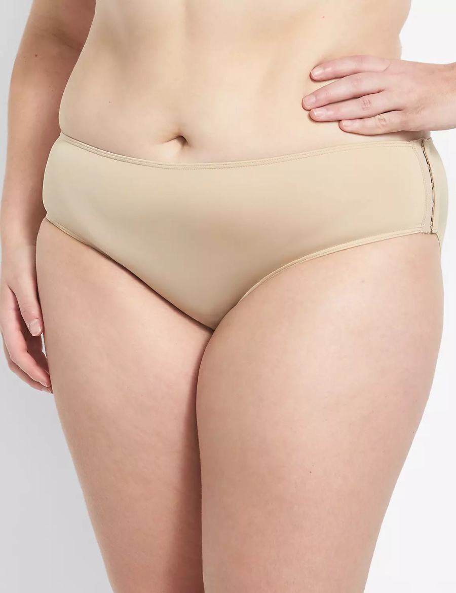 Lane Bryant Slick Chicks Adaptive Mutandine Hipster Donna Beige | YOA3855PV