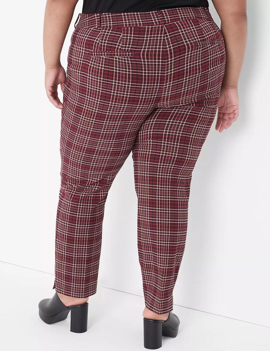 Lane Bryant Slim Ankle 4-Season Pantaloni Donna Rosse | DOT1920DW