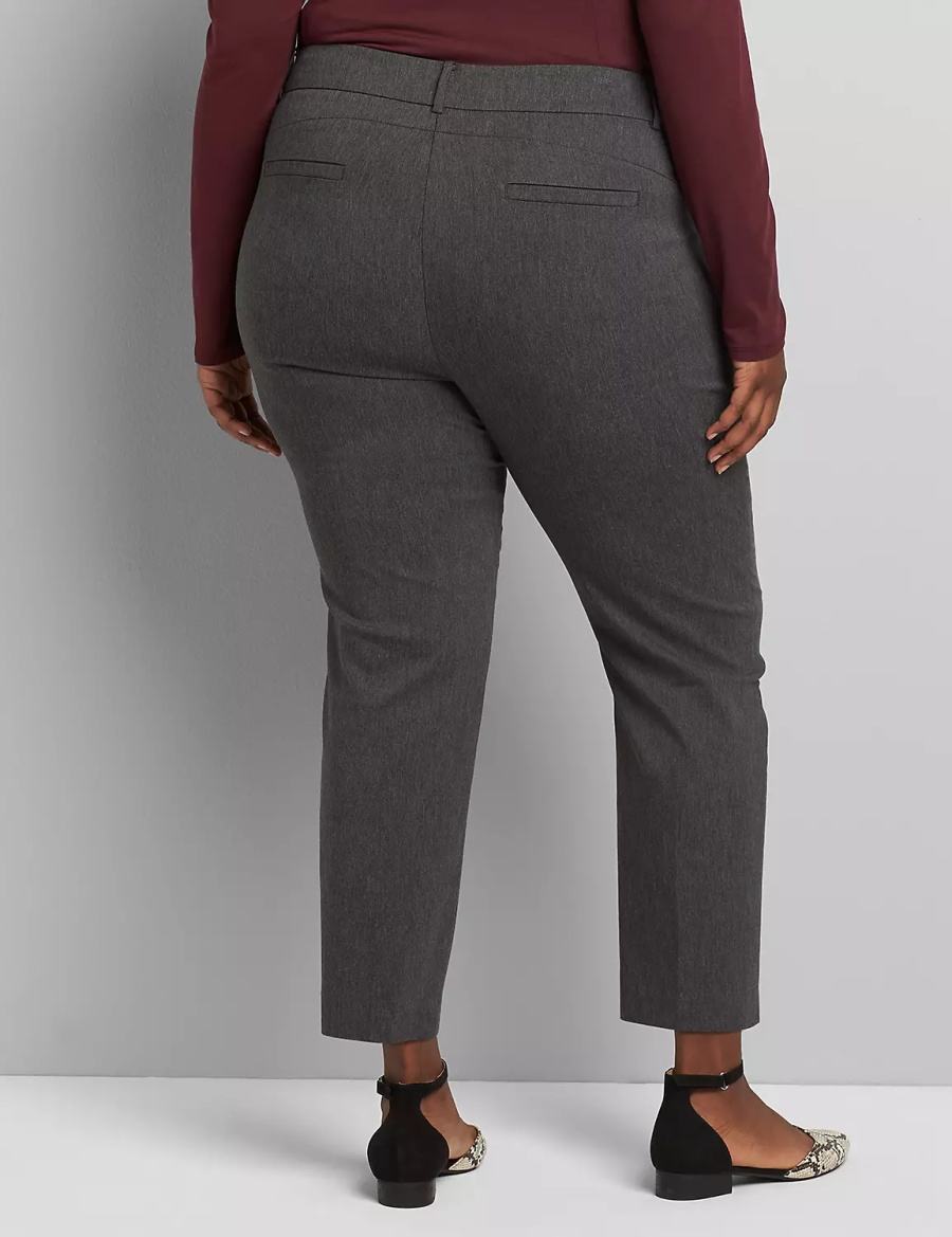 Lane Bryant Slim Ankle 4-Season Pantaloni Donna Grigie | ZXF2188CB