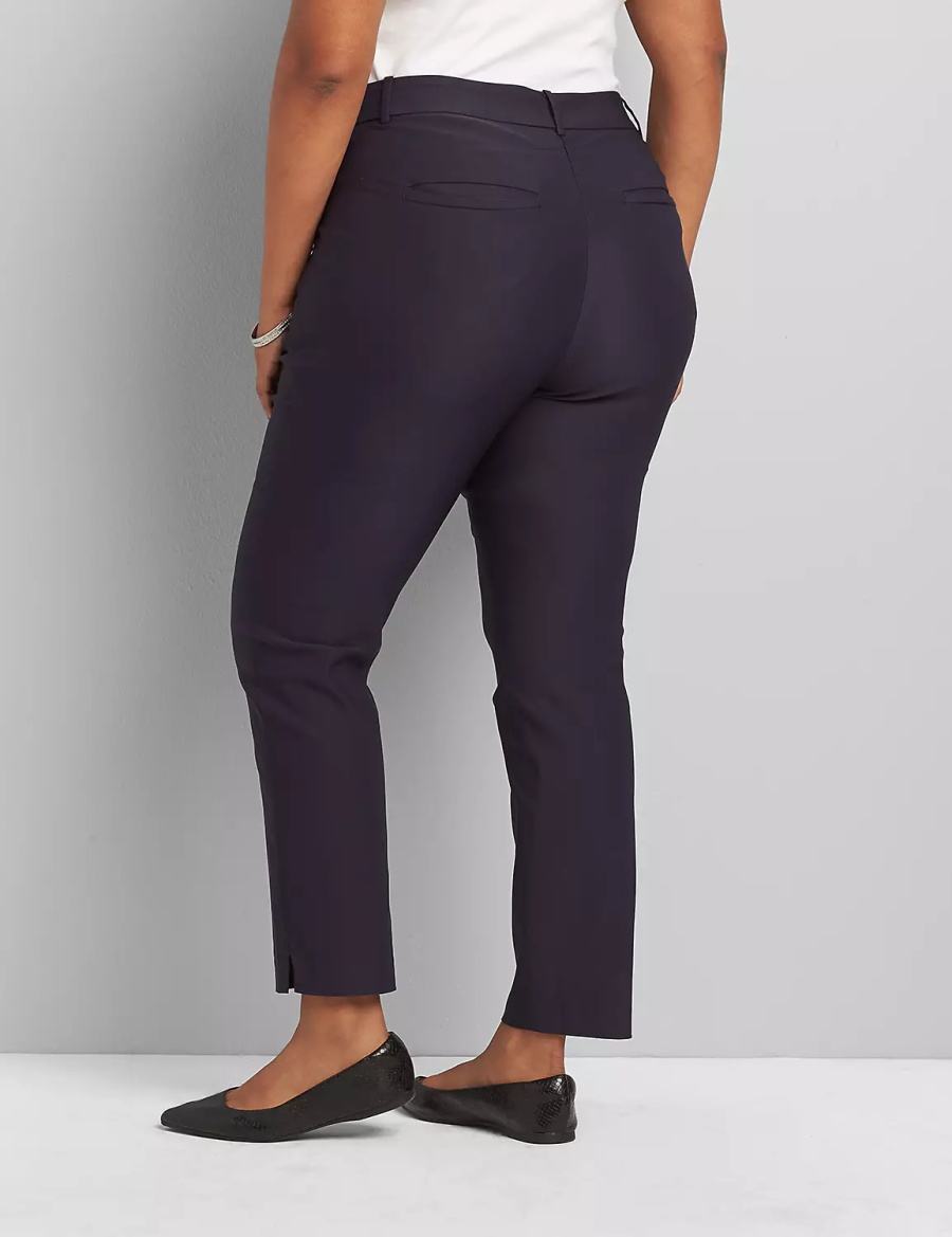 Lane Bryant Slim Ankle 4-Season Pantaloni Donna Blu | LCO8448CZ